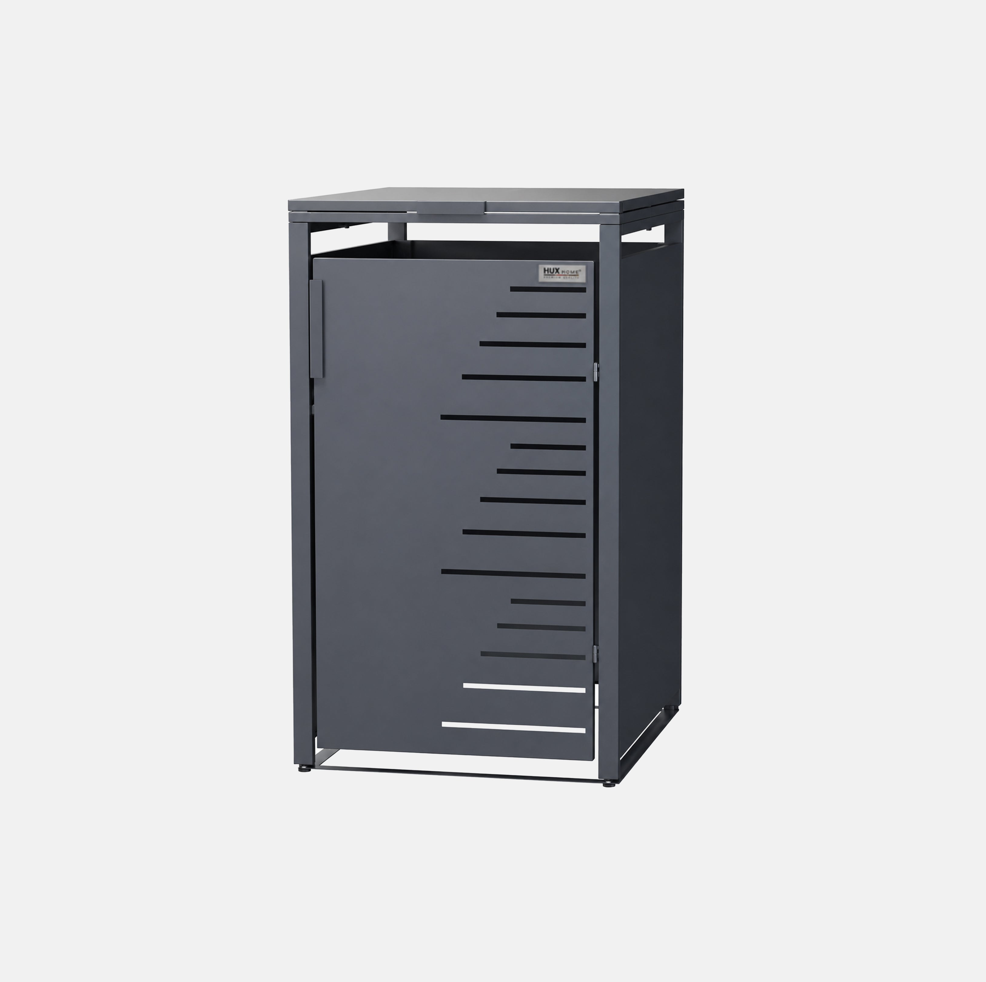 HUX-HOME® Köln premium wheelie-bin storage box in an exclusive, minimalist design | wheelie-bin enclosure for 240-L bins V.2