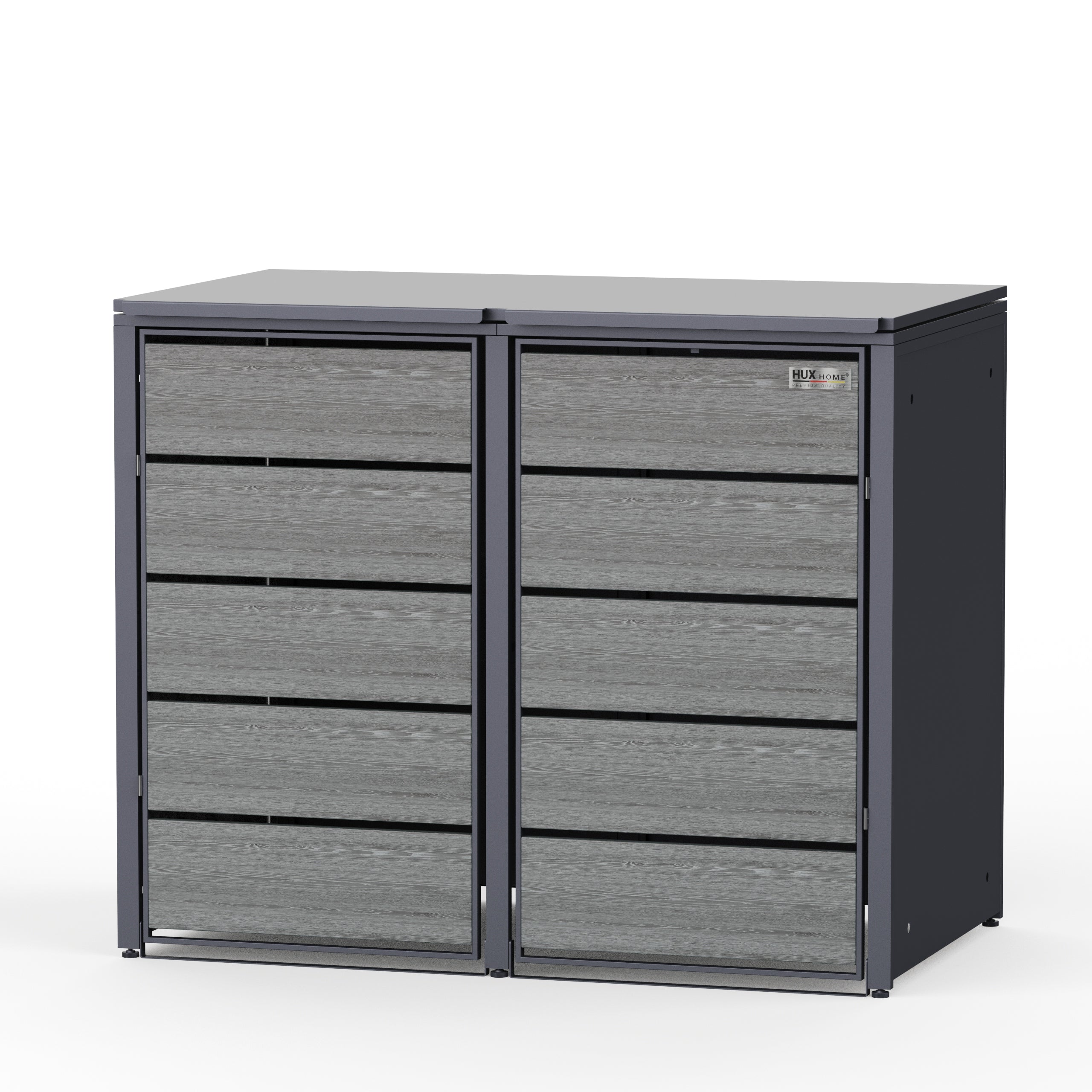 HUX-HOME® Düsseldorf wheelie bin box / wheelie bin enclosure for 240 L bins V.2