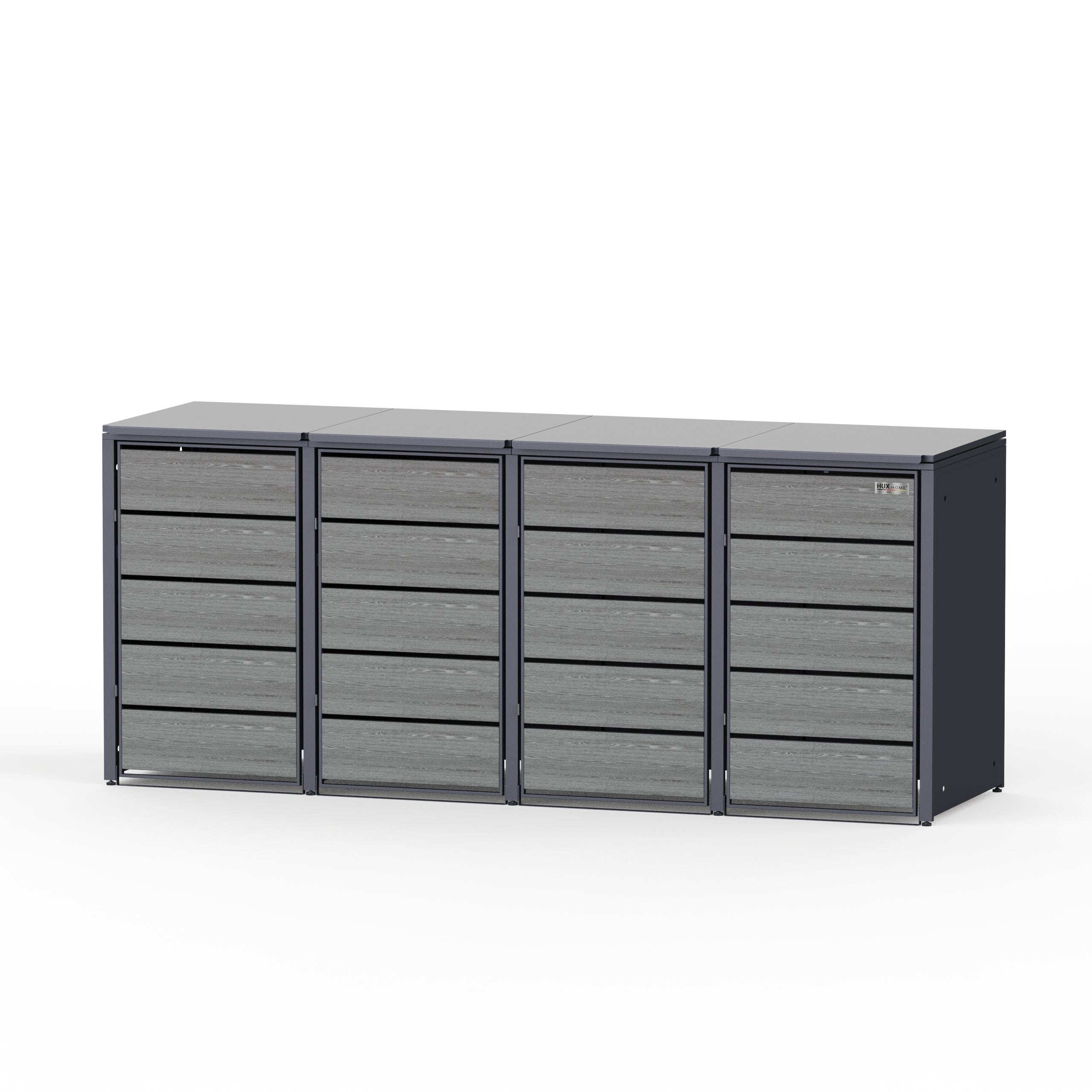 HUX-HOME® Düsseldorf wheelie bin box / wheelie bin enclosure for 240 L bins V.2