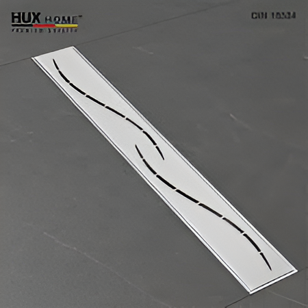 HUX-HOME® PREMIUM K wave shower channel 60-120 cm made of stainless steel according to DIN18534