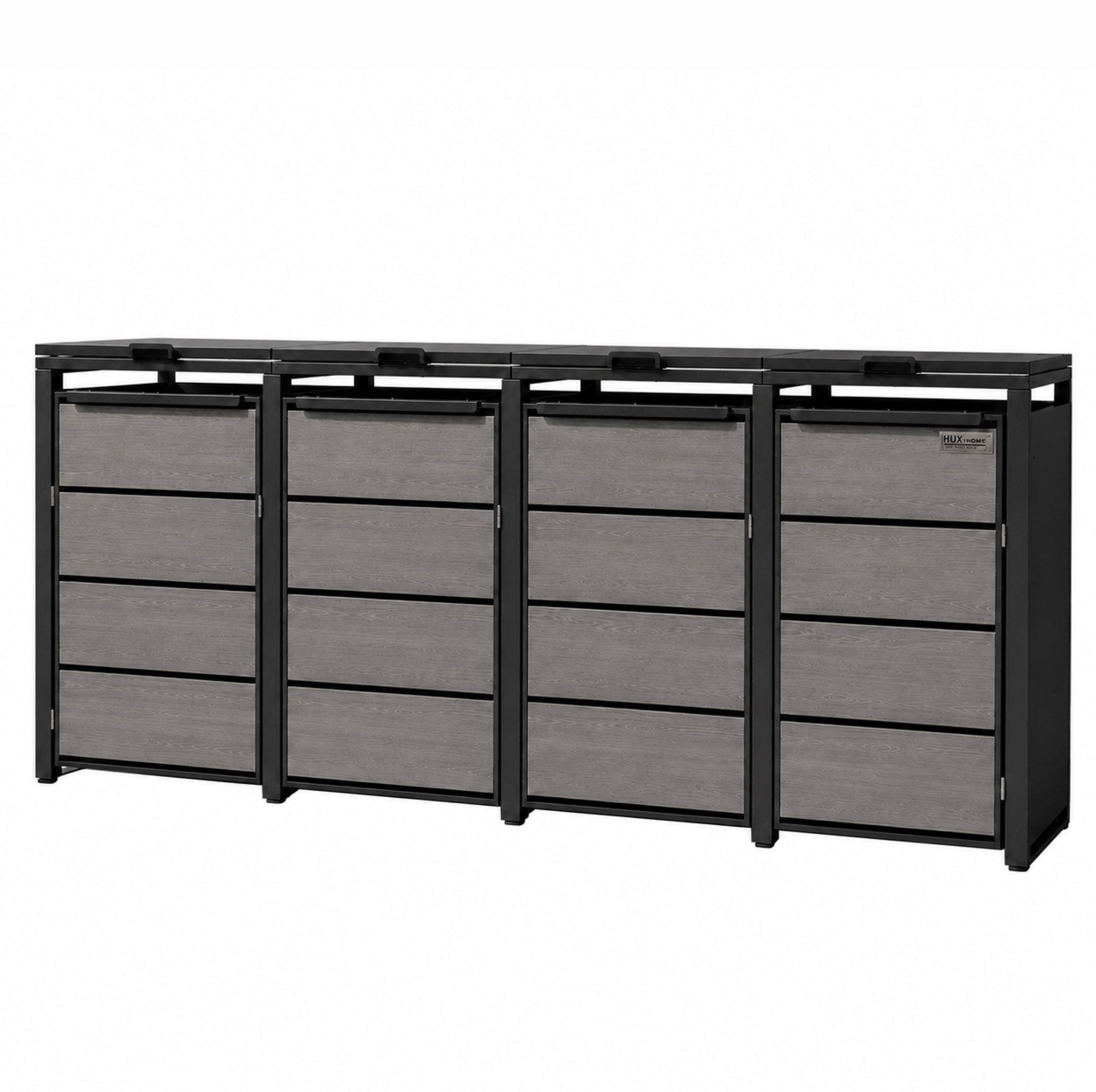 HUX-HOME® Düsseldorf Mülltonnenbox / Mülltonnenverkleidung für 240L Tonnen