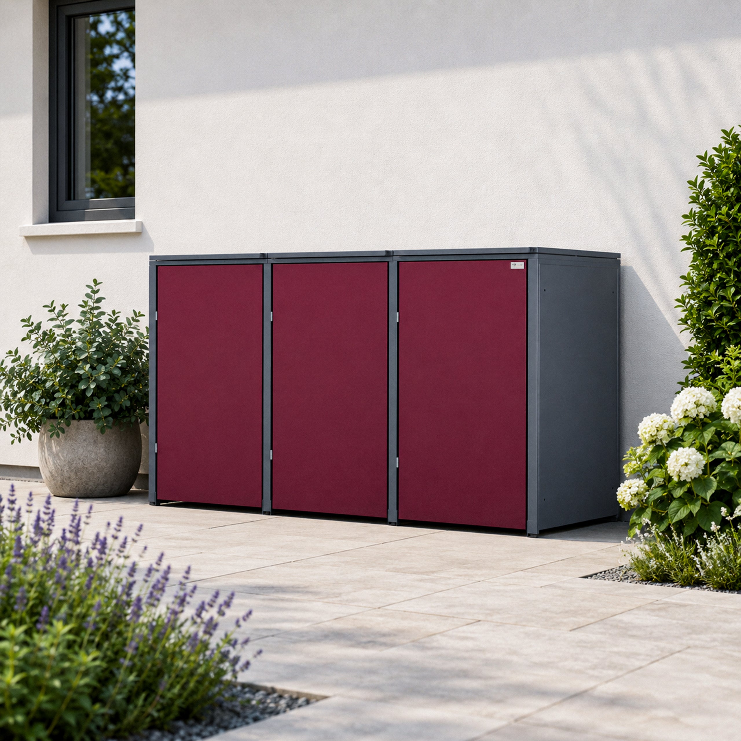 HUX-HOME® München wheelie bin box / wheelie bin enclosure for 240 L bins
