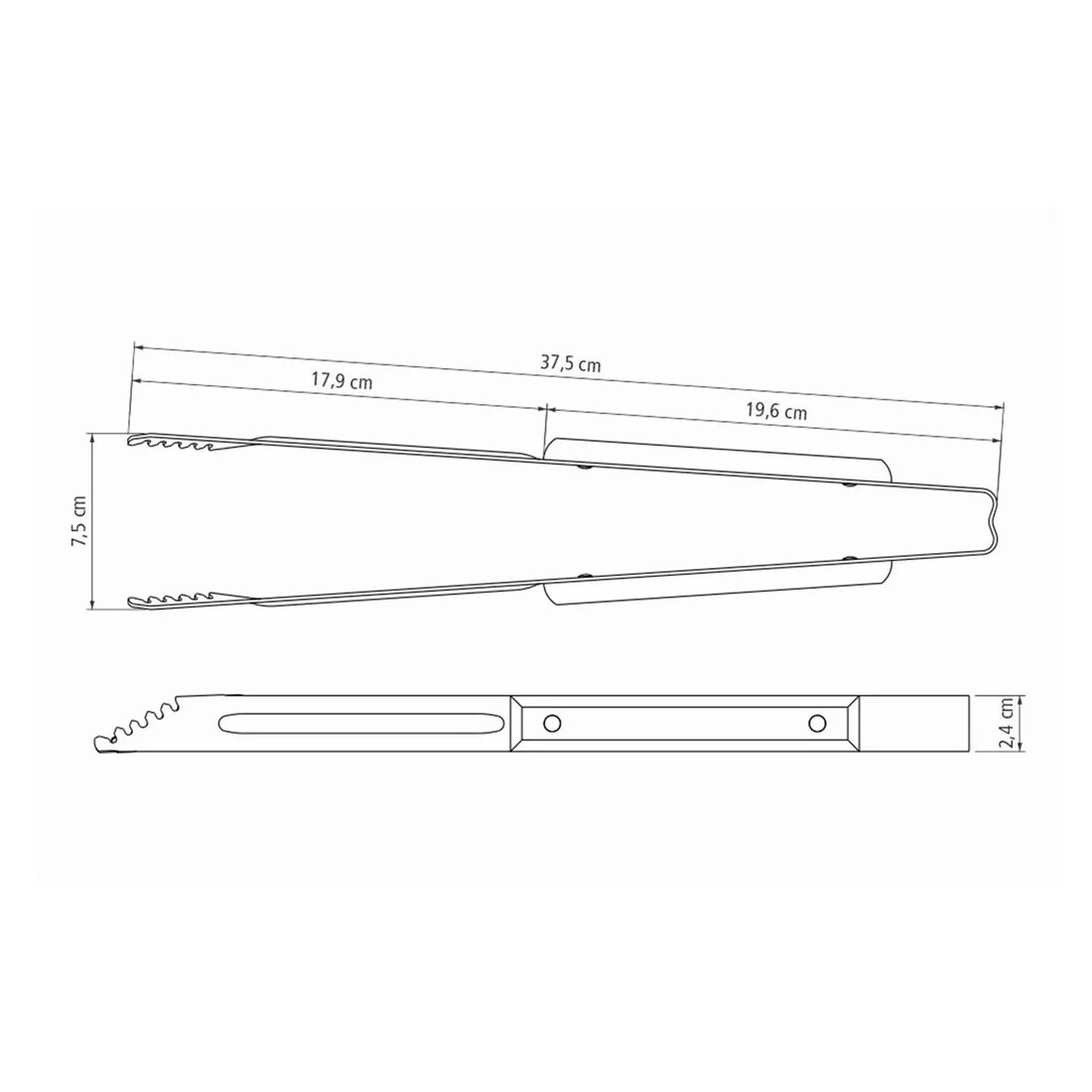 Tramontina CHURRASCO Grillzange rostfreier Edelstahl