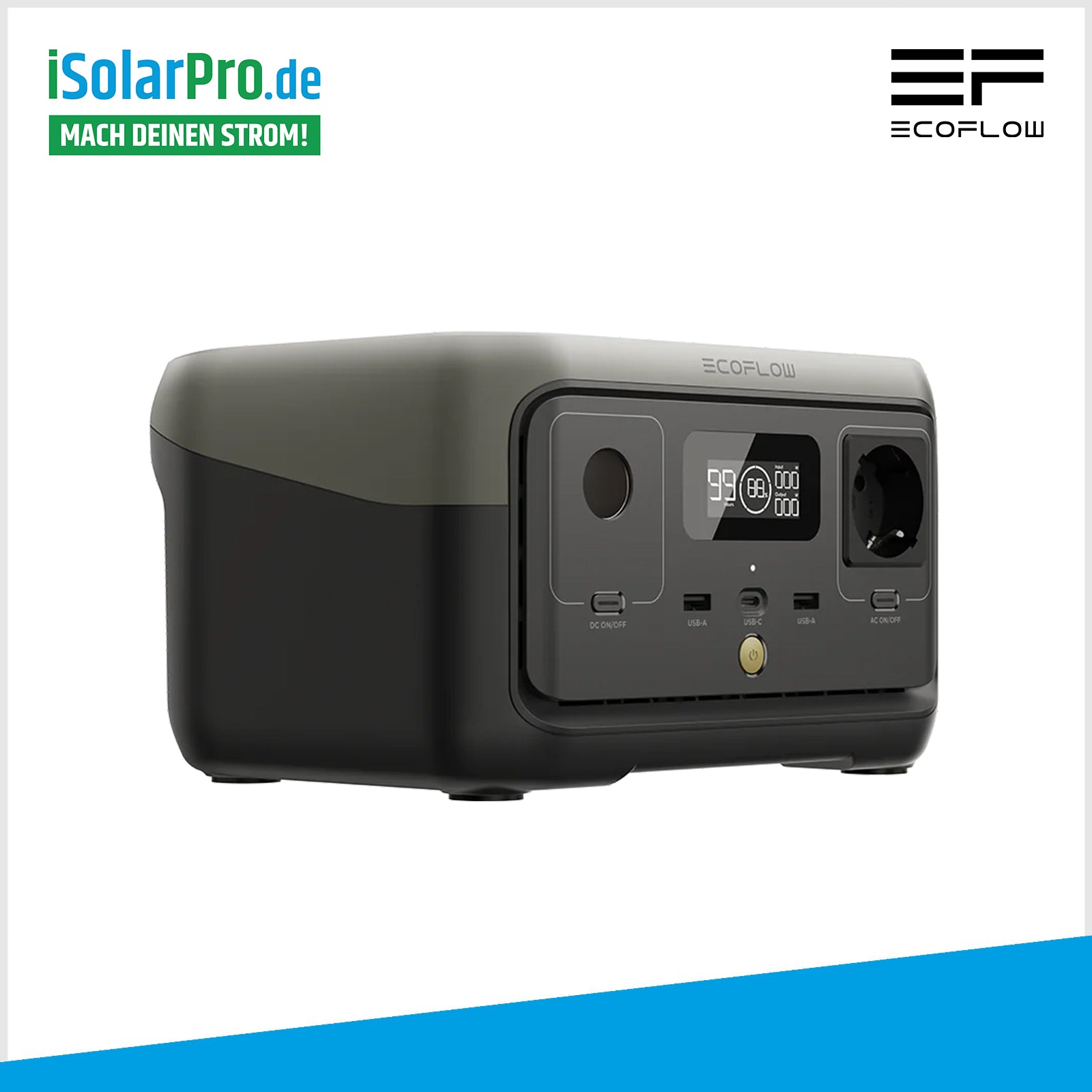 256 Wh ECOFLOW RIVER 2 EU - Portable Powerstation