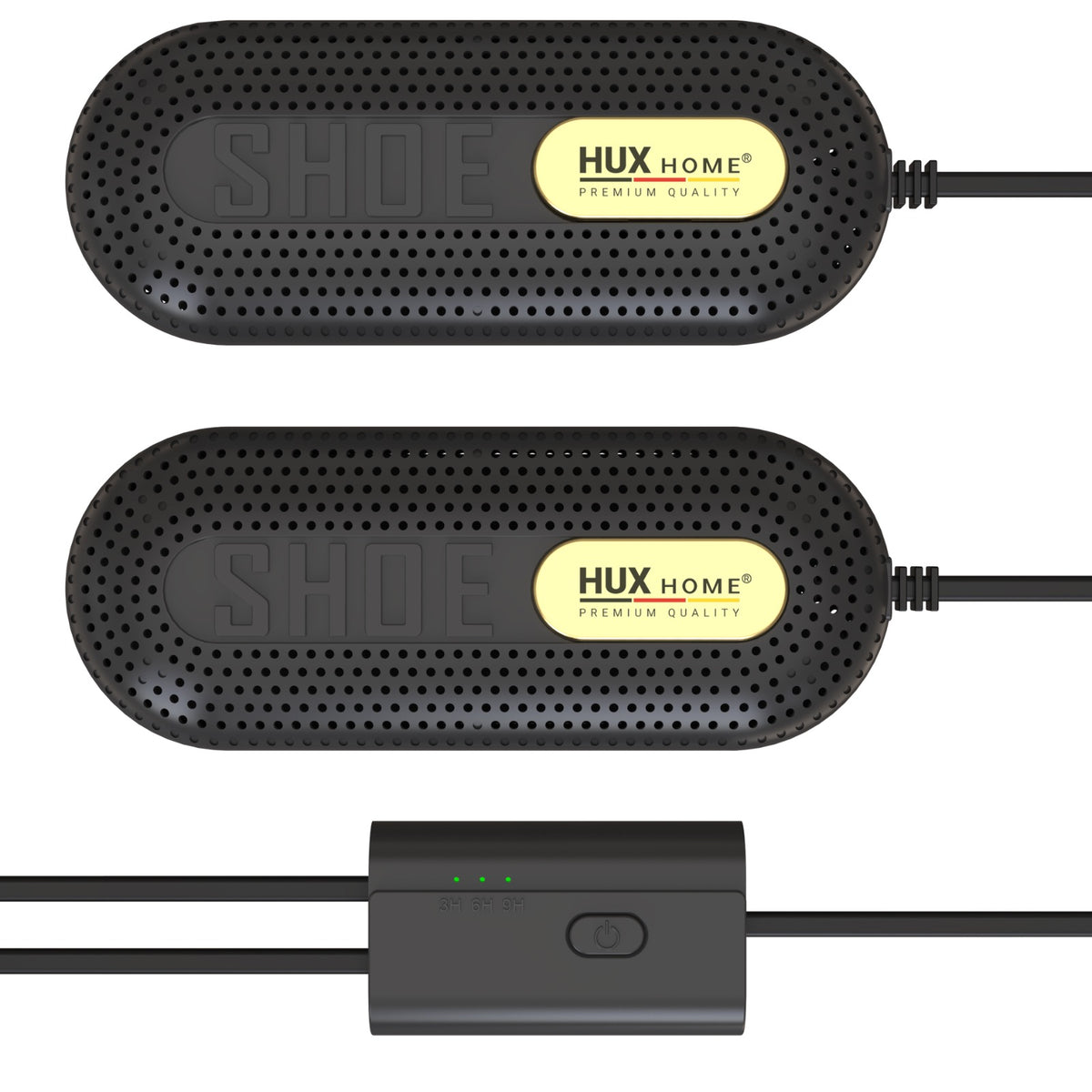 HUX-HOME® Schuh- & Stiefeltrockner elektrisch | Effizienter Schuhwärmer zum Trocknen feuchter Schuhe und zur Geruchsbeseitigung