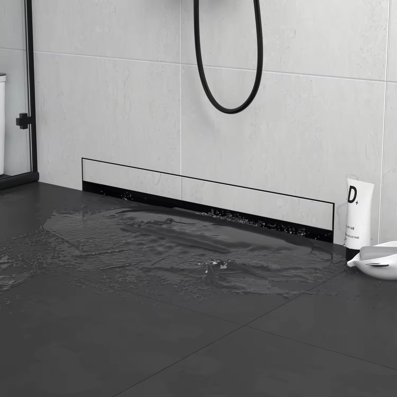 HUX-HOME® PREMIUM K Duschrinne Wandeinlass befliesbar 60-80 cm aus Edelstahl nach DIN18534