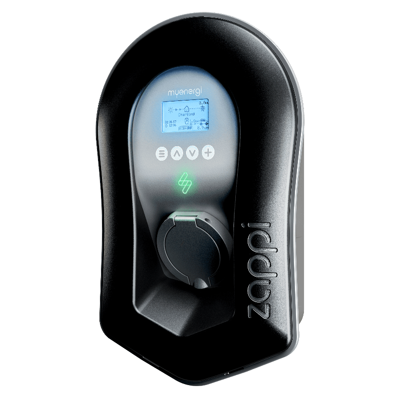 Myenergi_ZAPPI-2H22UB-T_Schwarz_Wallbox_11_22_kW_3-phasig_WLAN_Typ-2_Steckdose_mit_integriertem_Hub