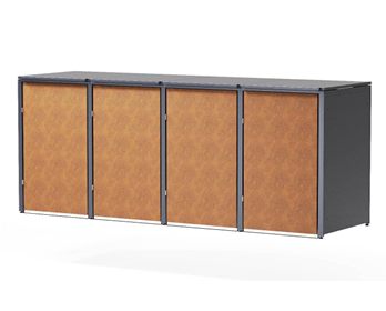 HUX-HOME® Hamburg Mülltonnenbox / Mülltonnenverkleidung für 240L Tonnen