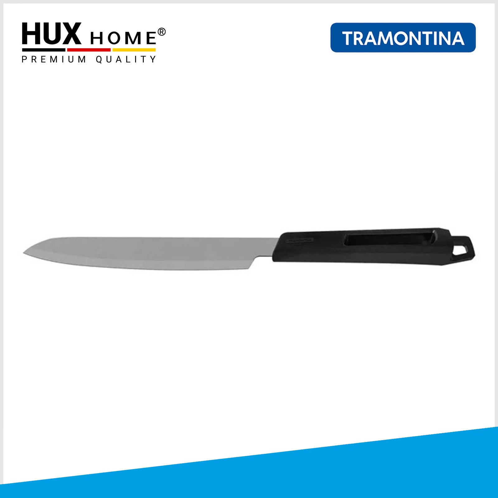 Tramontina CHURRASCO BLACK Grillmesser 22 cm BBQ Profi Messer Rostfreier Edelstahl