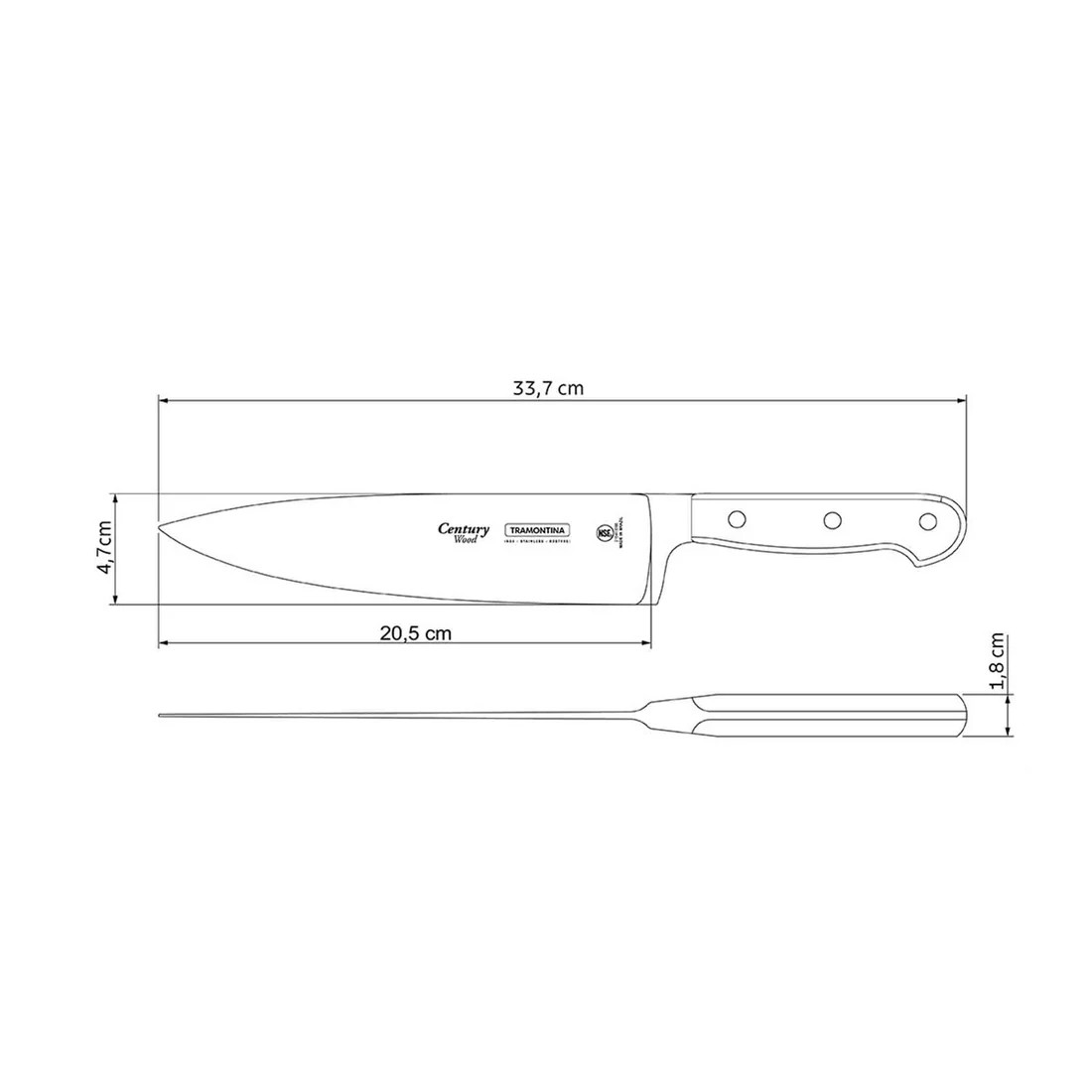 Tramontina_CENTURY_WOOD_Kochmesser_Rostfrei_Stark_vielseitig_25_Jahre_Garantie