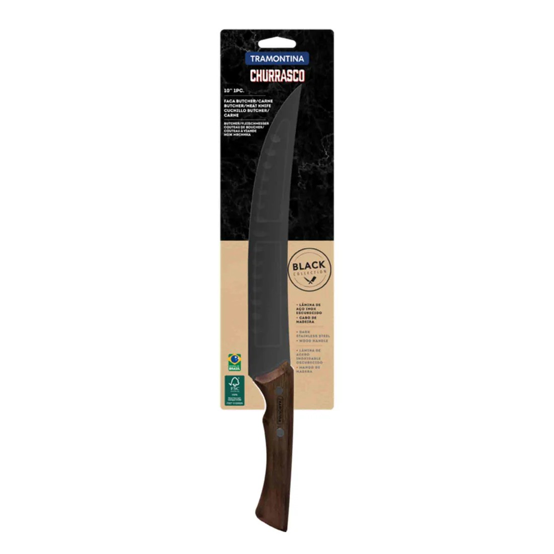 Tramontina_CHURRASCO_BLACK_Fleischmesser_-_24_cm