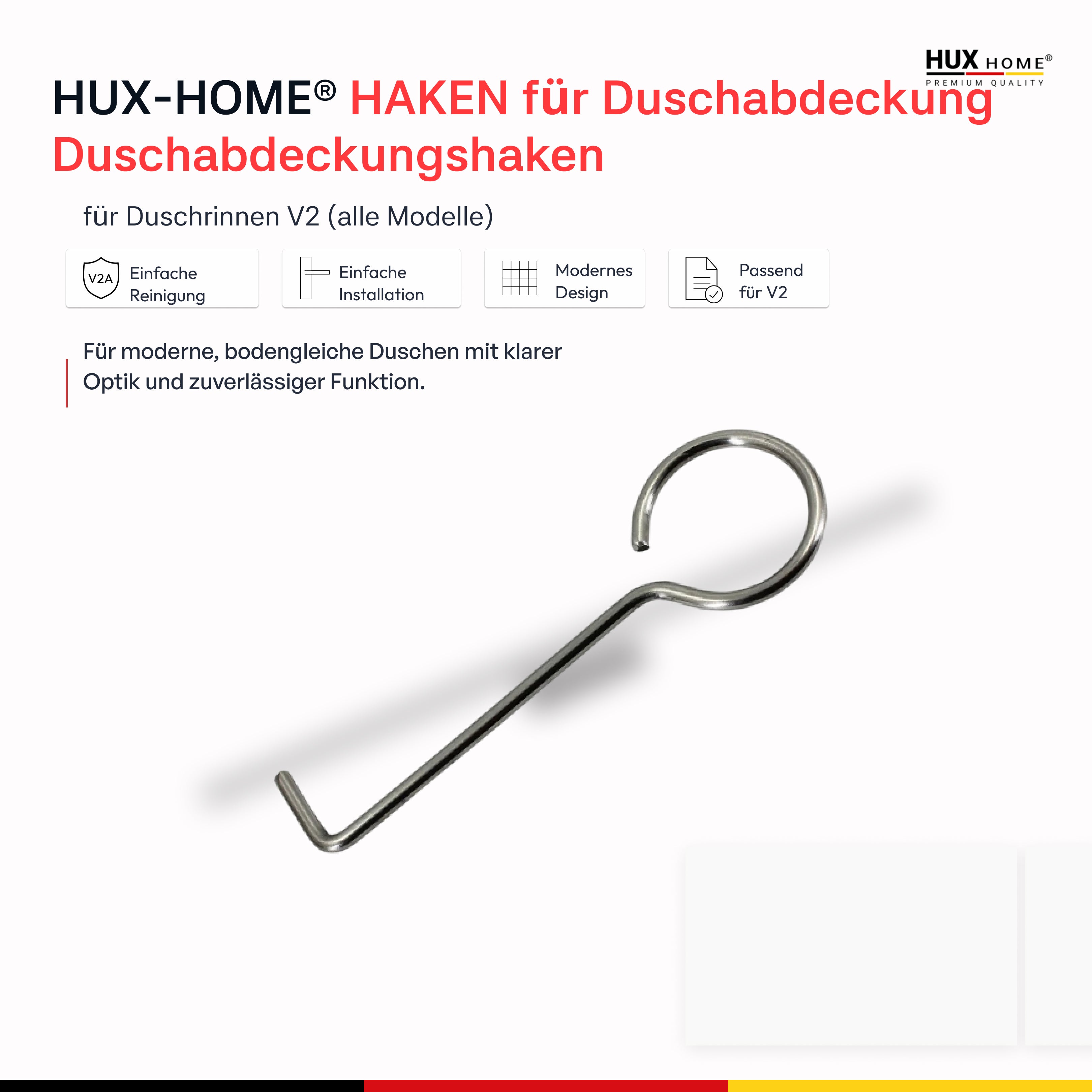 HUX-HOME® HOOK for shower cover, shower cover hook