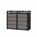 HUX-HOME® Düsseldorf Mülltonnenbox / Mülltonnenverkleidung für 240L Tonnen