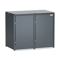 HUX-HOME® Berlin Mülltonnenbox / Mülltonnenverkleidung für 240L Tonnen