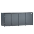 HUX-HOME® Berlin Mülltonnenbox / Mülltonnenverkleidung für 240L Tonnen