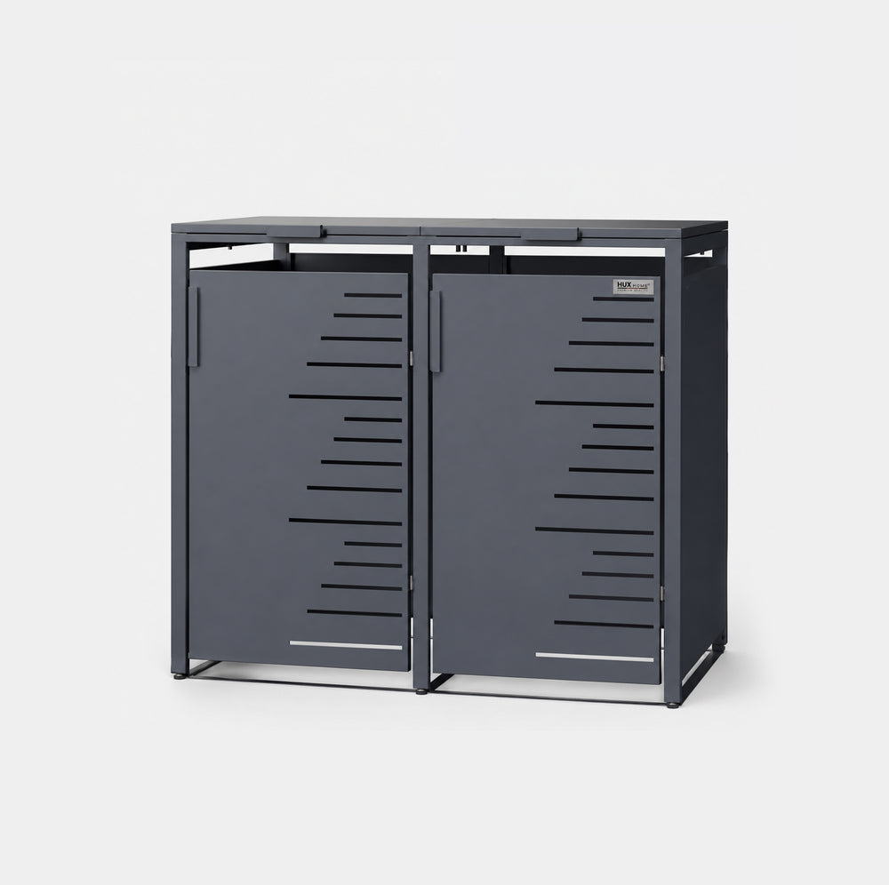 HUX-HOME® Köln Mülltonnenbox / Mülltonnenverkleidung für 240L Tonnen