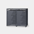 HUX-HOME® Köln Mülltonnenbox / Mülltonnenverkleidung für 240L Tonnen