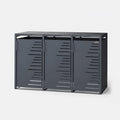 HUX-HOME® Köln Mülltonnenbox / Mülltonnenverkleidung für 240L Tonnen