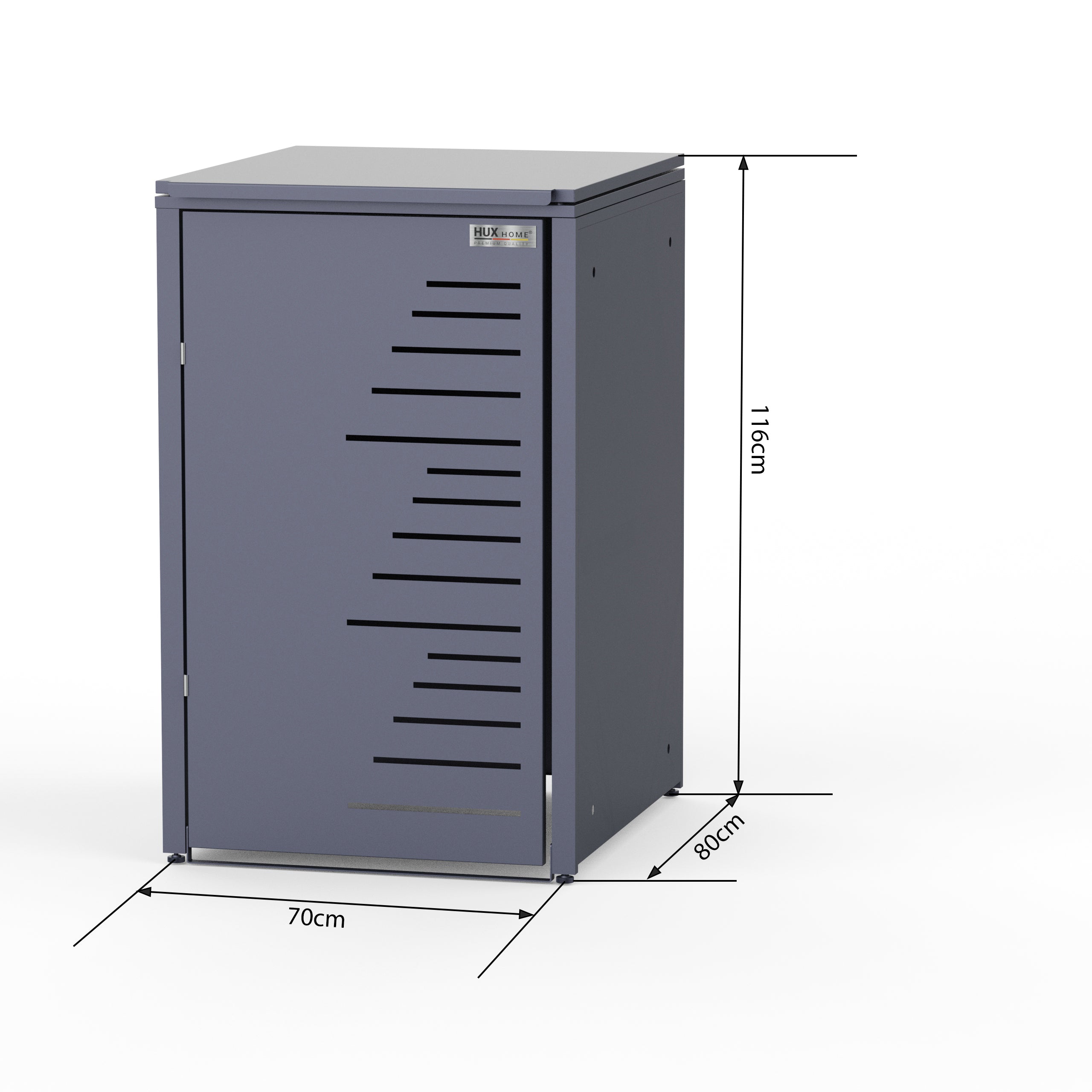HUX-HOME® Köln wheelie bin box / wheelie bin enclosure for 240 L bins V.2