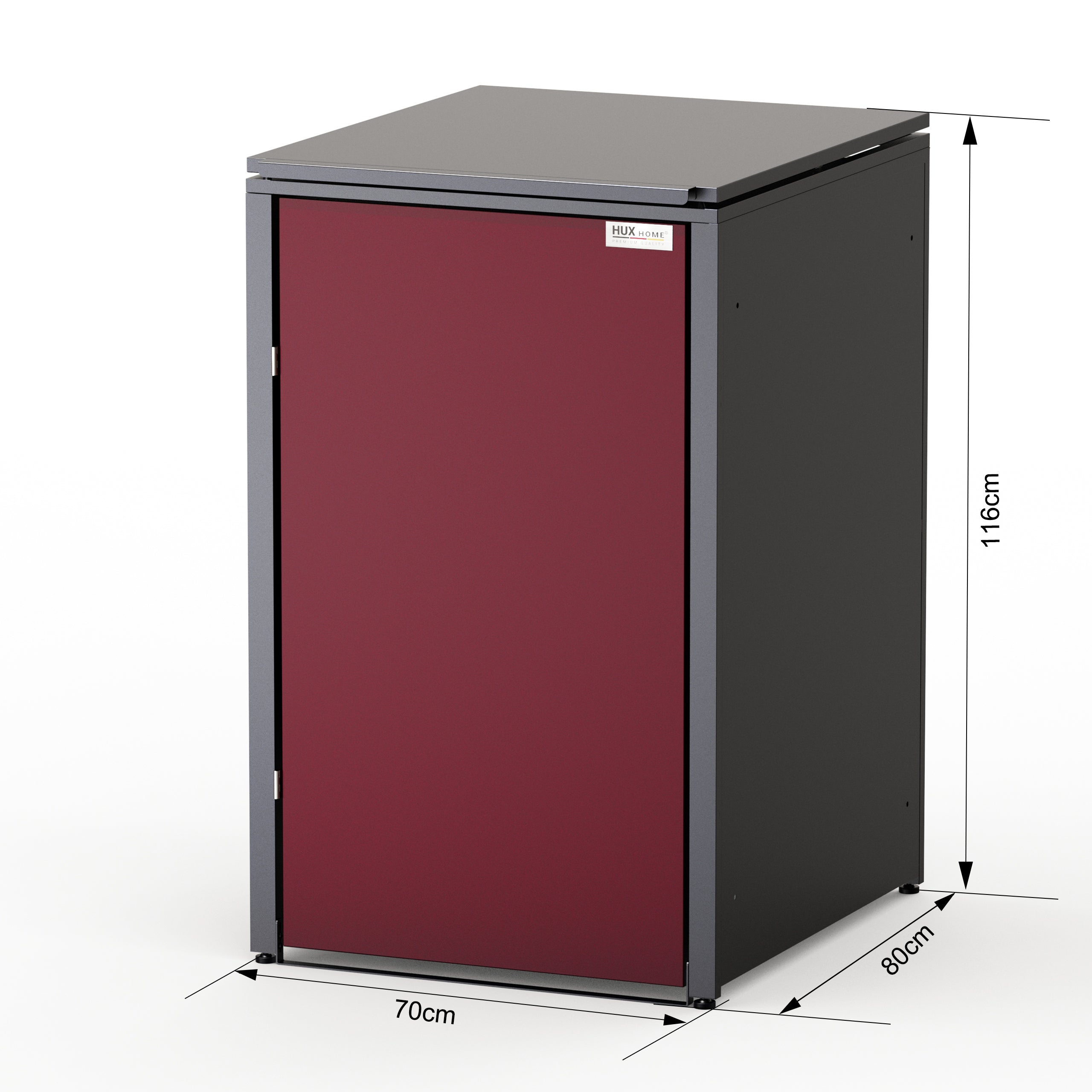 HUX-HOME® München wheelie bin box / wheelie bin enclosure for 240 L bins