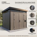 HUX-HOME®  Gartenhaus Bremen WPC Aluminium Holz