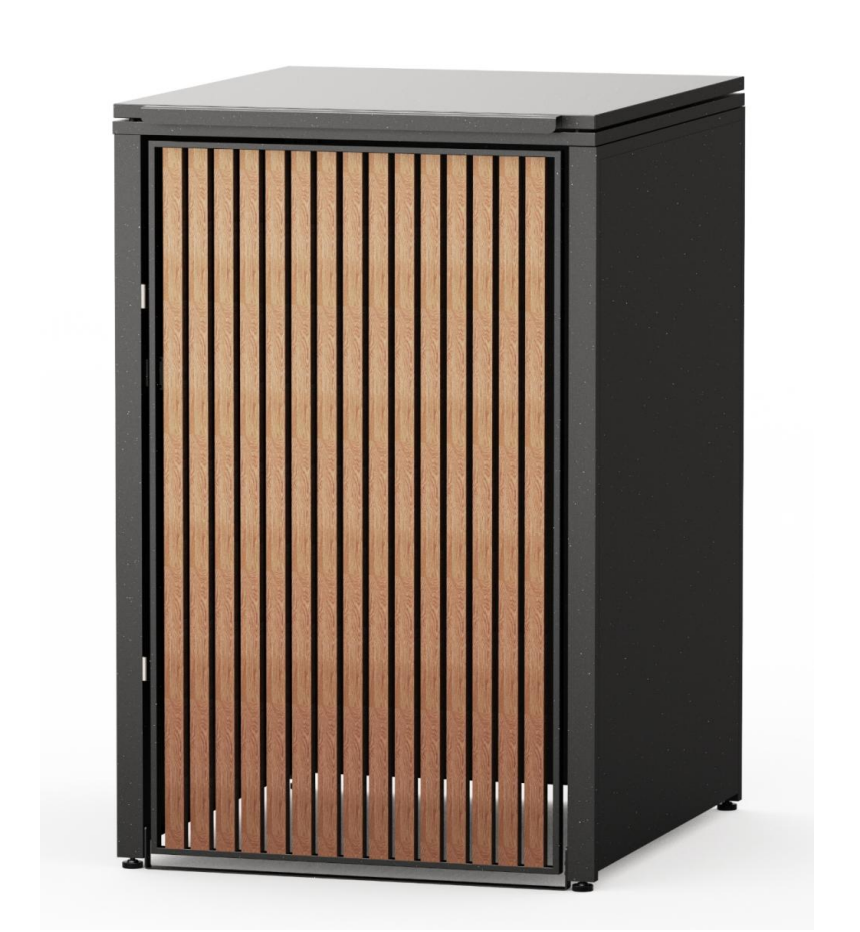HUX-HOME®  Bremen Mülltonnenbox / Mülltonnenverkleidung für 240L Tonnen