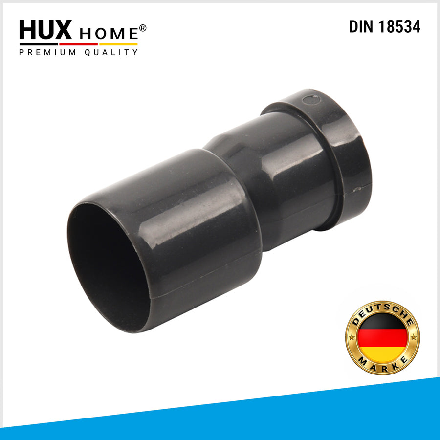 Adapter, HUX HOME, 40mm auf 50mm, Duschrinne Anschluss, Abflussrohr, Übergangsadapter, Dusche, PVC Adapter, Sanitärzubehör, werkzeuglos, Badinstallation, Abflussadapter, kompatibel, langlebig, dicht
