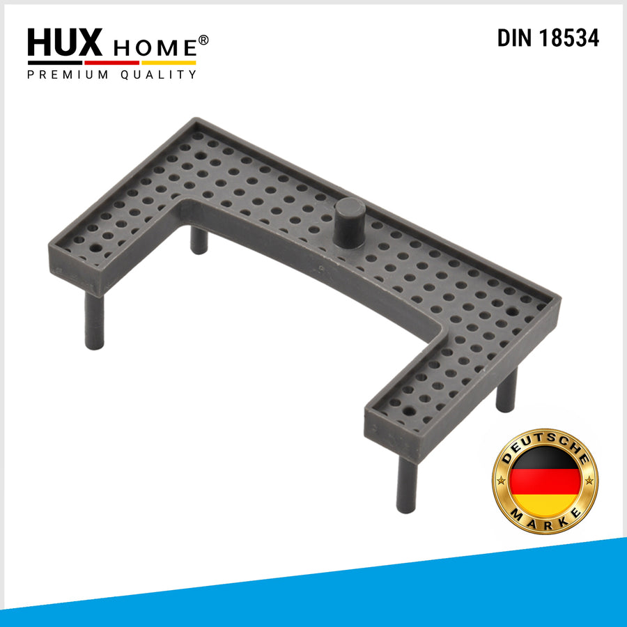 Haarsieb, HUX HOME, Duschrinne Zubehör, Haarfänger, Abflusssieb, hygienisch, verstopfungsfrei, Reinigung, Kunststoffsieb, langlebig, einfach einsetzbar, Ersatzteil Dusche, Filtereinsatz, Duschablauf Schutz