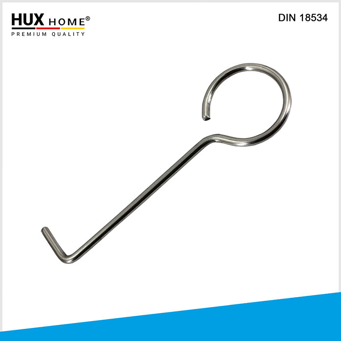 Abdeckungshaken, Duschabdeckung, HUX HOME, Reinigungshaken, Edelstahlhaken, Duschrinnenzubehör, Wartung, Abdeckung anheben, Reinigungswerkzeug, Zubehör Dusche, langlebig, rostfrei, handlich, Abdeckungsentferner, Haken Dusche