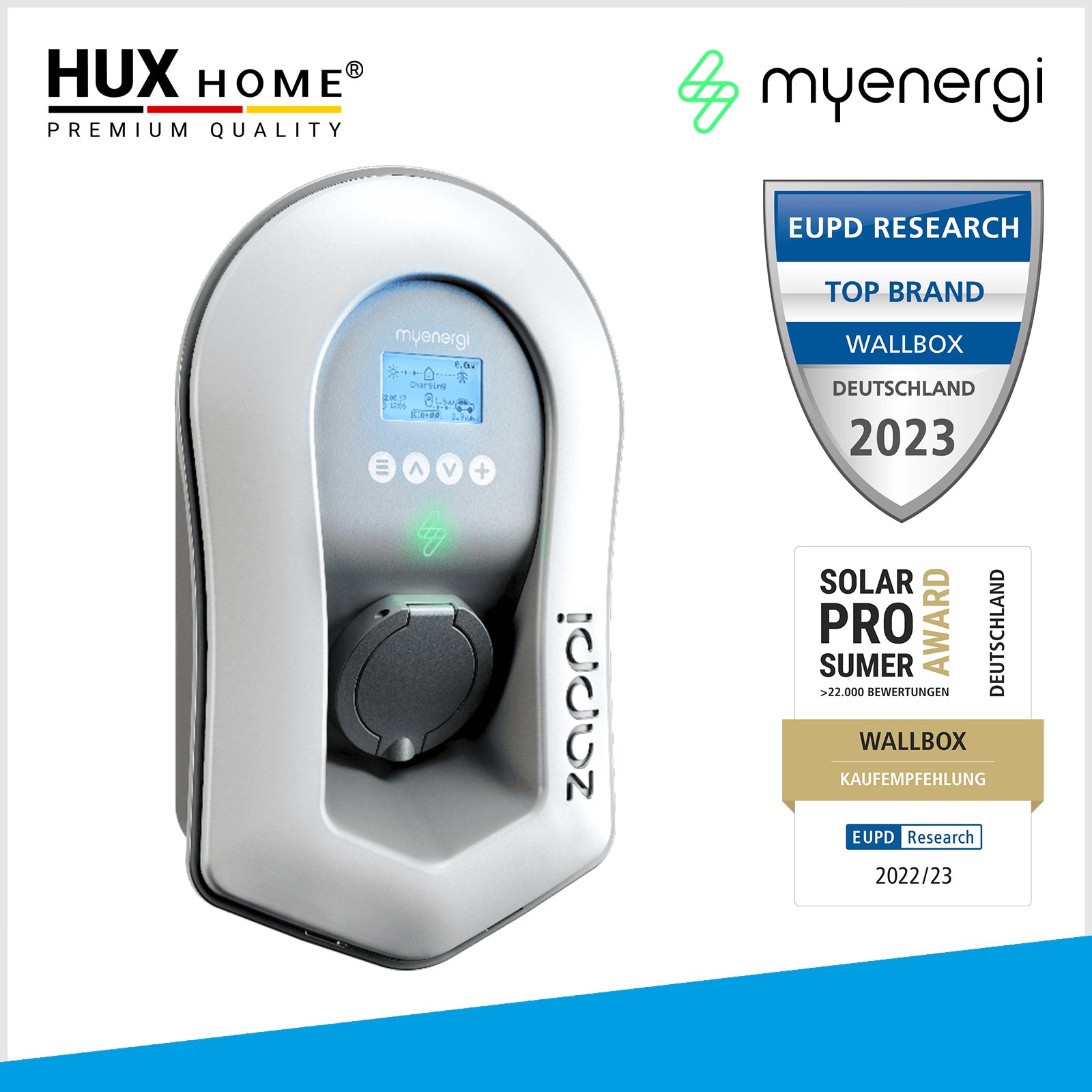 Myenergi_ZAPPI-2H22UW-T_Wei_Wallbox_11_22_kW_3-phasig_WLAN_Typ-2_Steckdose_mit_integriertem_Hub