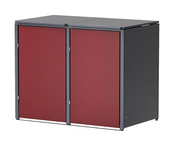 HUX-HOME®  München Mülltonnenbox / Mülltonnenverkleidung für 240L Tonnen