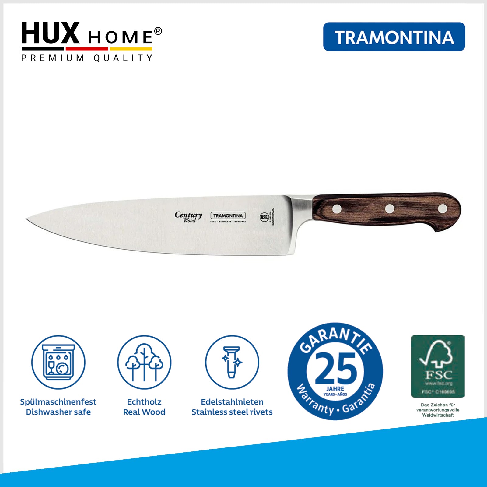 Tramontina_CENTURY_WOOD_Kochmesser_Rostfrei_Stark_vielseitig_25_Jahre_Garantie