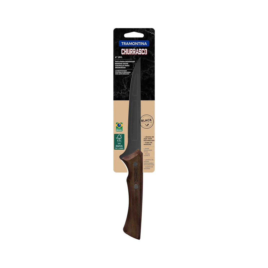 Tramontina_CHURRASCO_BLACK_Ausbeinmesser_-_15_cm