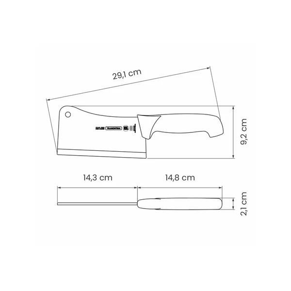 Tramontina_PROFISSIONAL_Hackmesser_14_cm