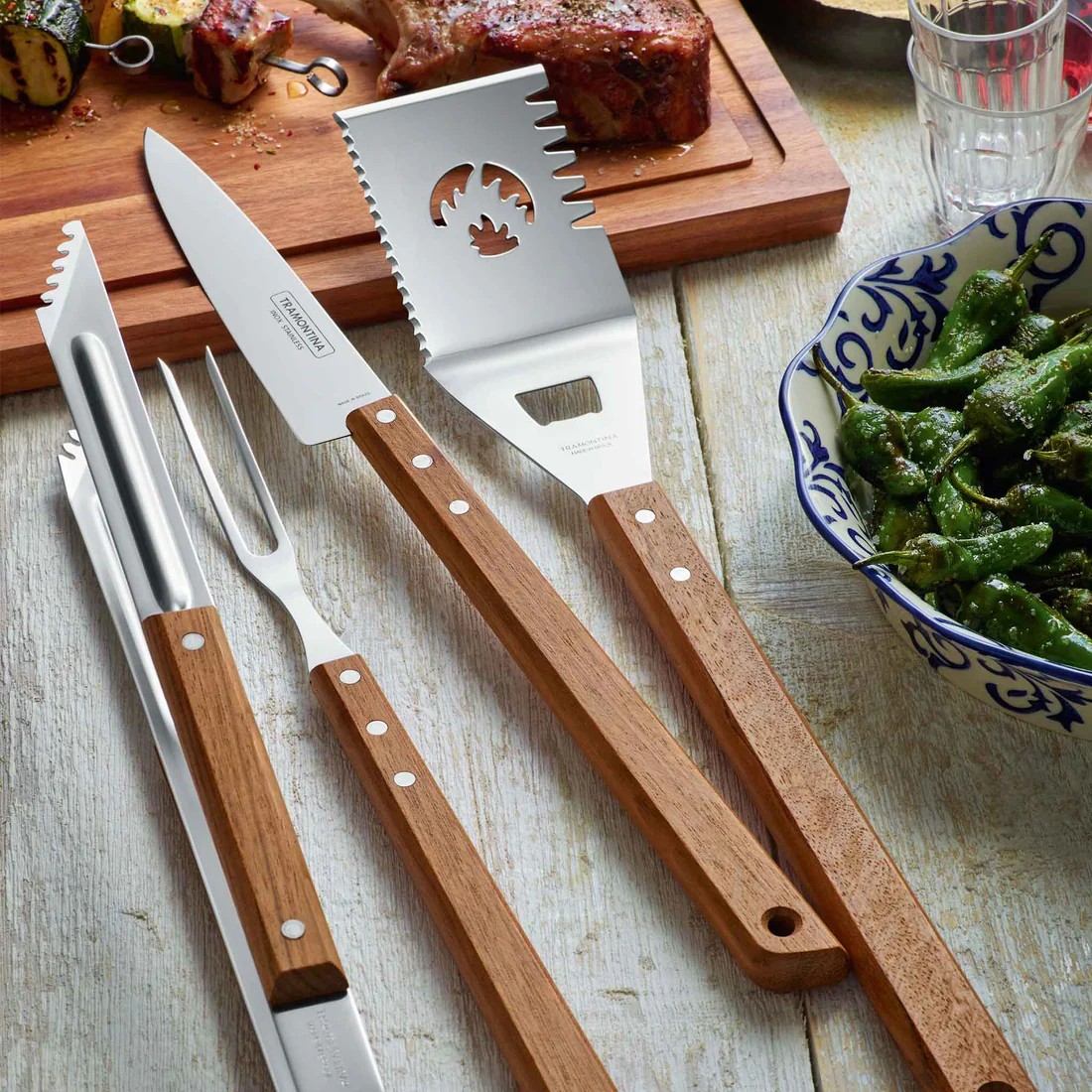Tramontina  CHURRASCO Grillzange rostfreier Edelstahl